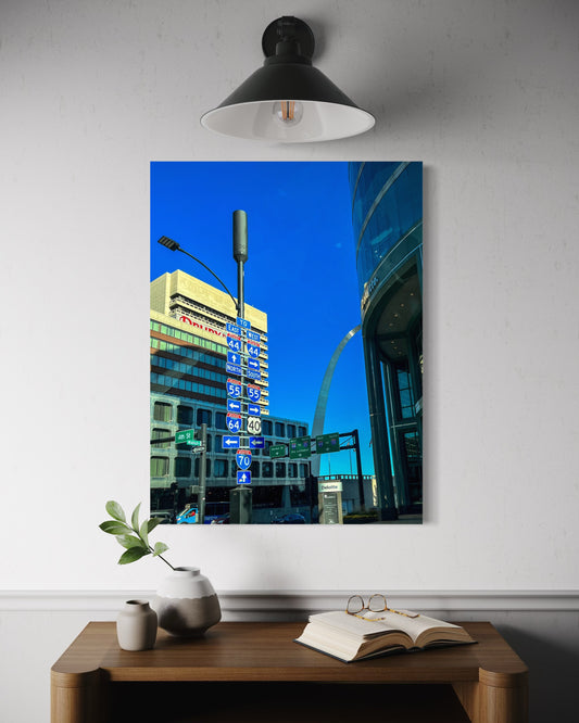 Downtown St. Louis Street Photography Print – Semi-Glossy Poster