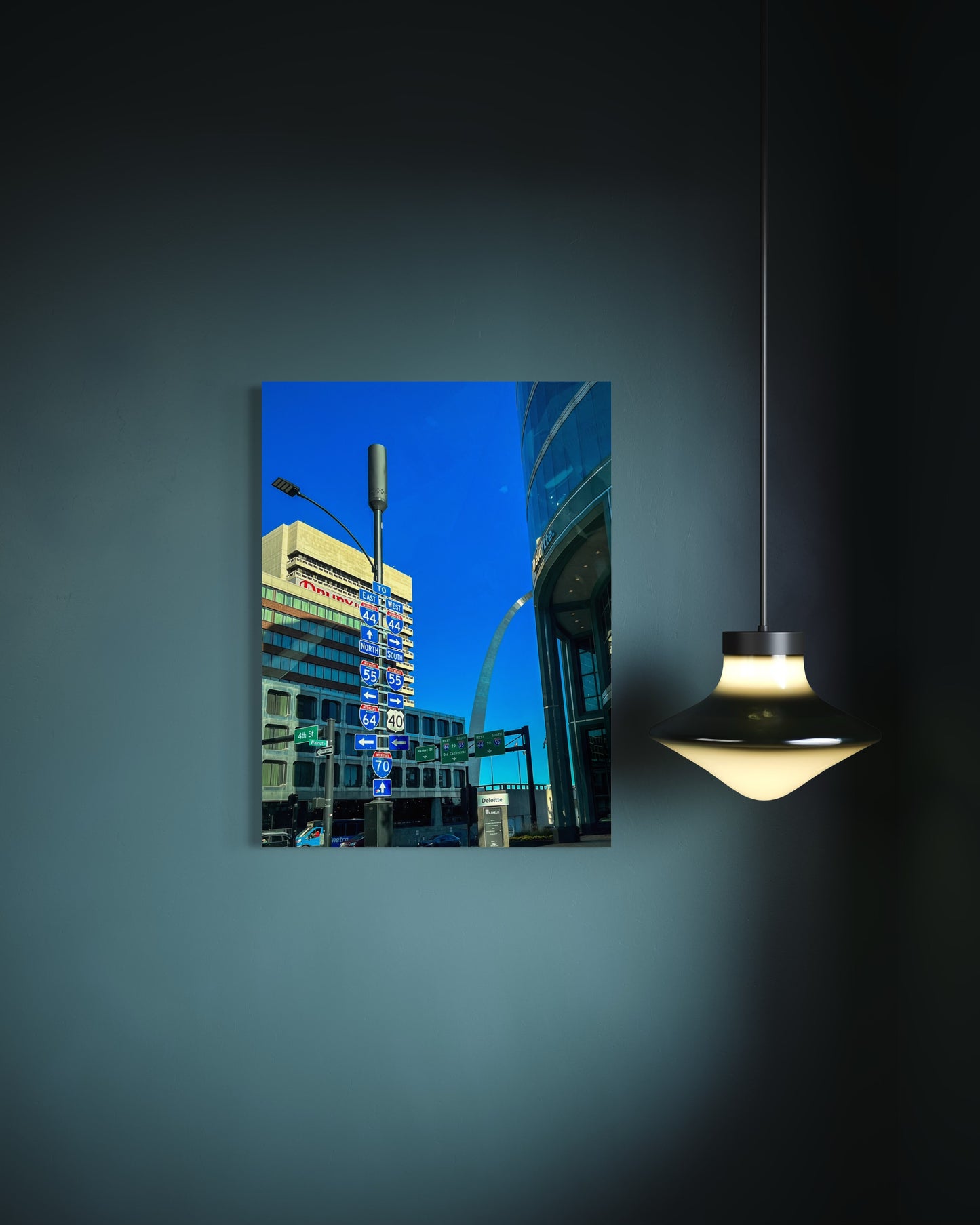 Downtown St. Louis Street Photography Print – Semi-Glossy Poster