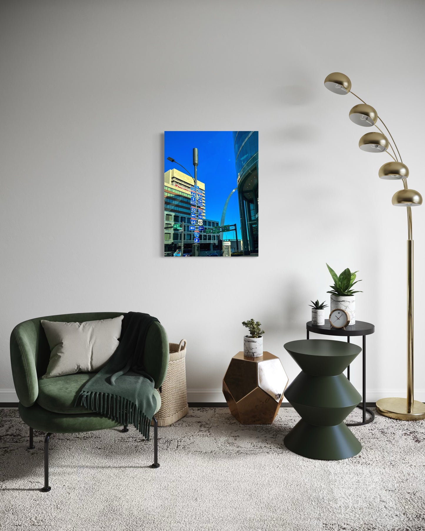 Downtown St. Louis Street Photography Print – Semi-Glossy Poster