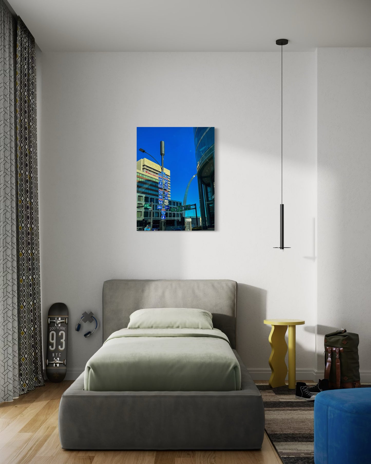 Downtown St. Louis Street Photography Print – Semi-Glossy Poster