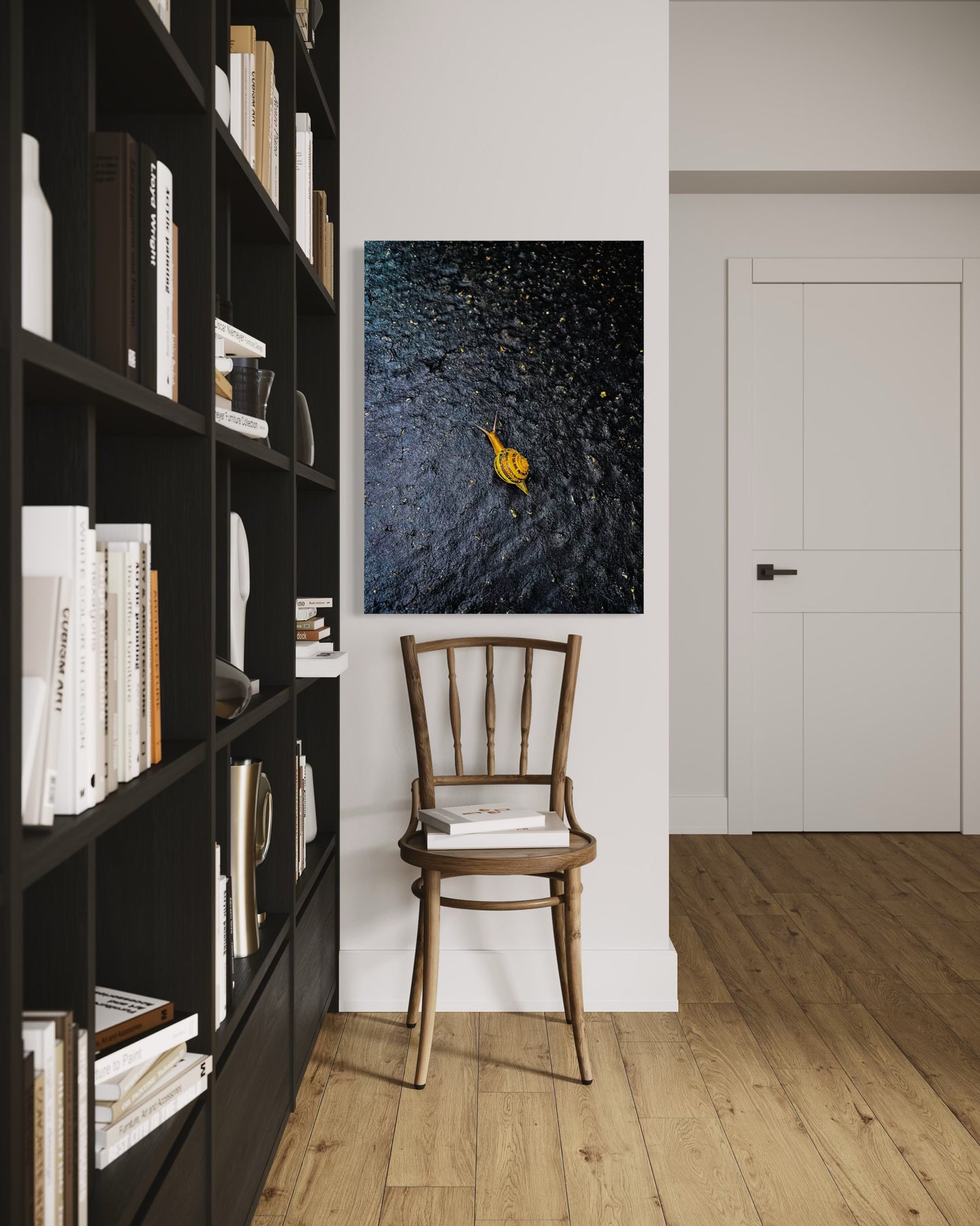 Yellow Snail Fine Art Print: Minimalist Nature Photography