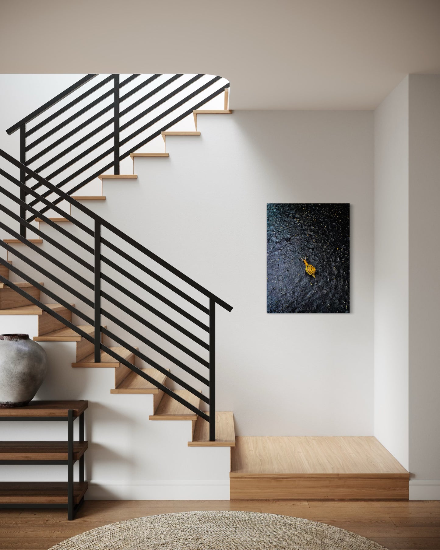 Yellow Snail Fine Art Print: Minimalist Nature Photography