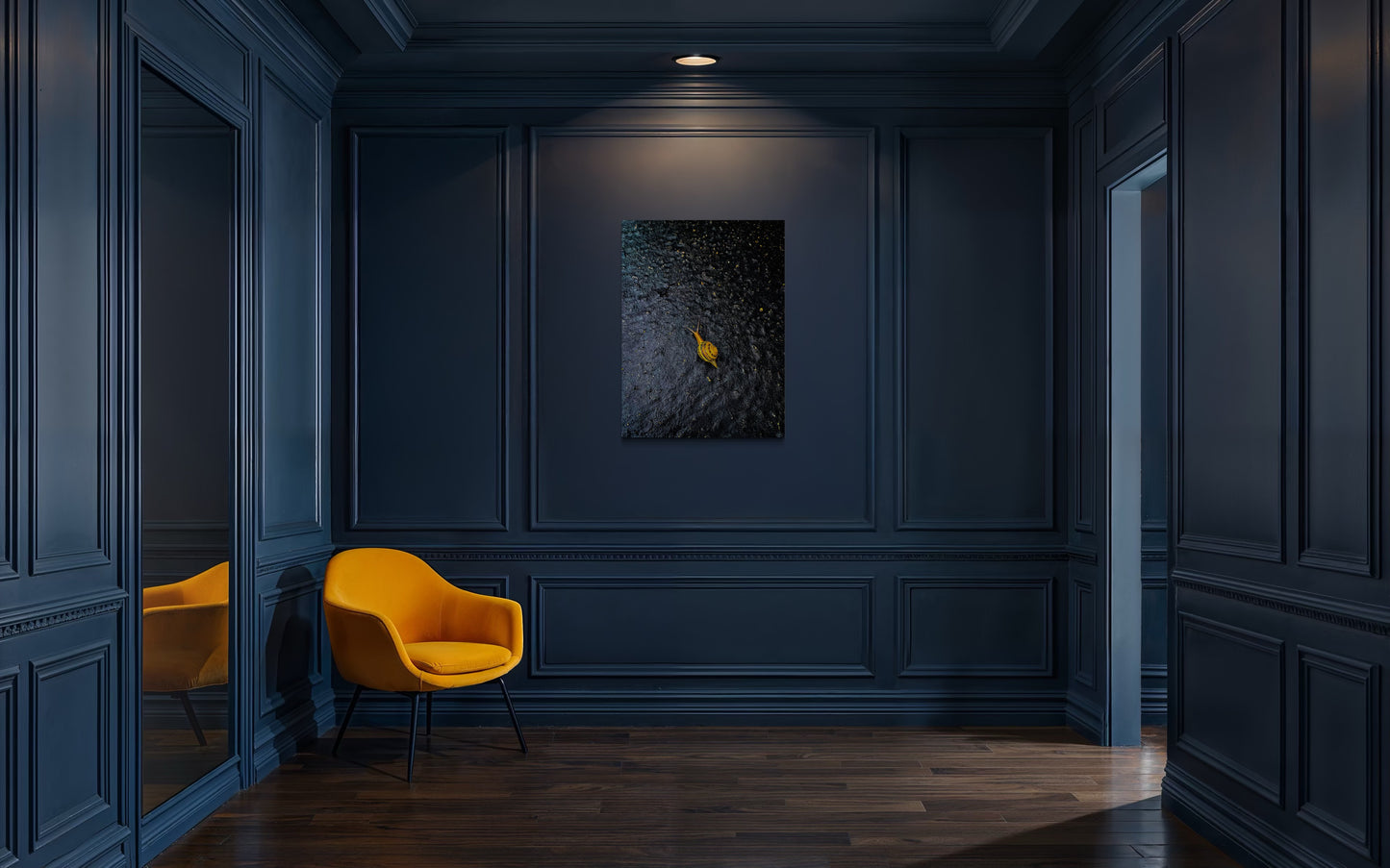 Yellow Snail Fine Art Print: Minimalist Nature Photography