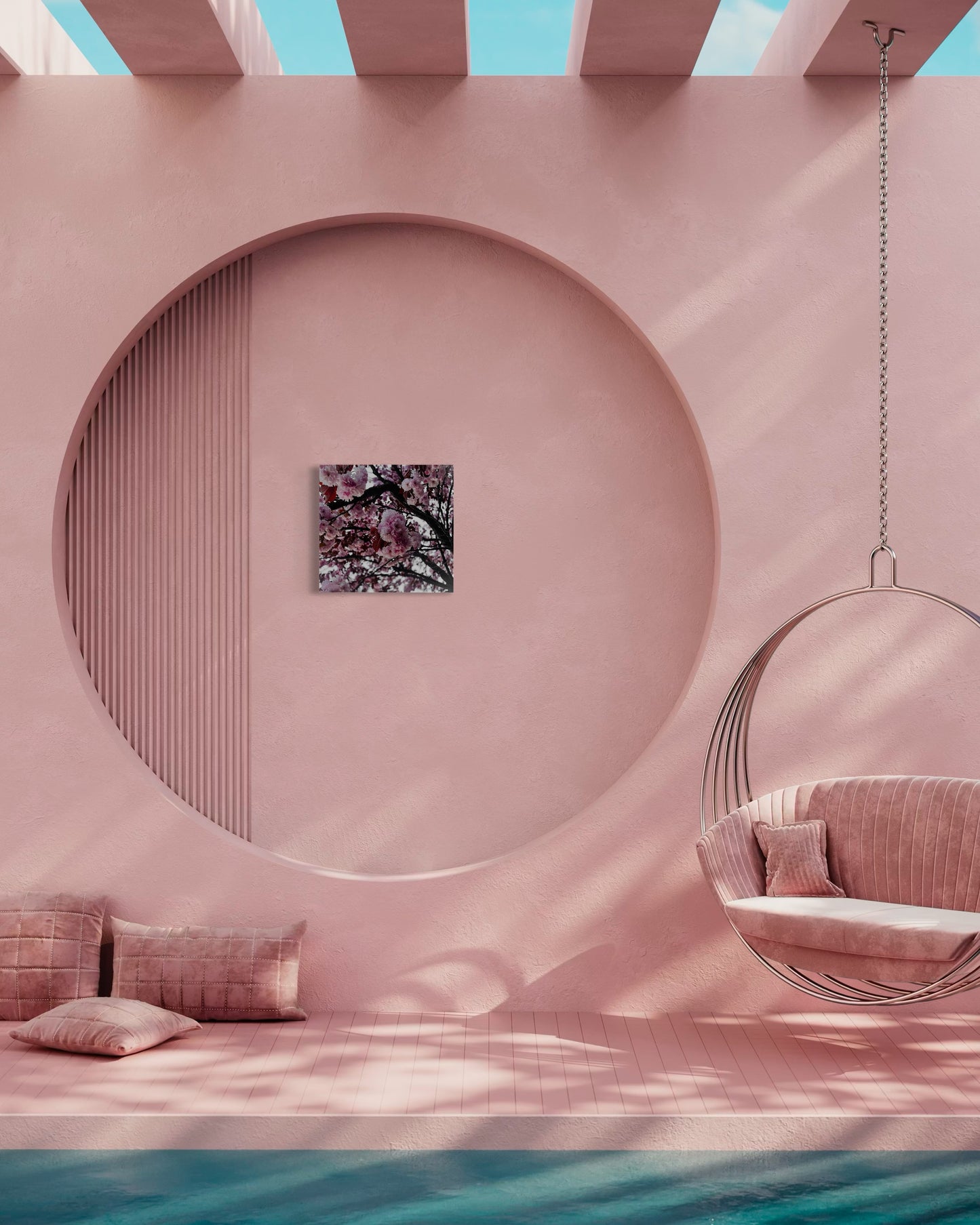 Framed Sakura Tree Print: Japanese Cherry Blossom Photography