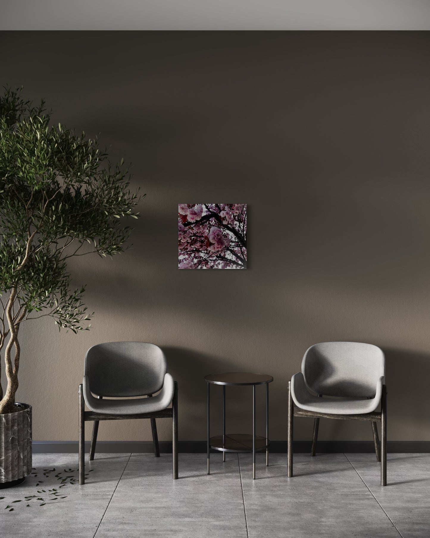 Framed Sakura Tree Print: Japanese Cherry Blossom Photography