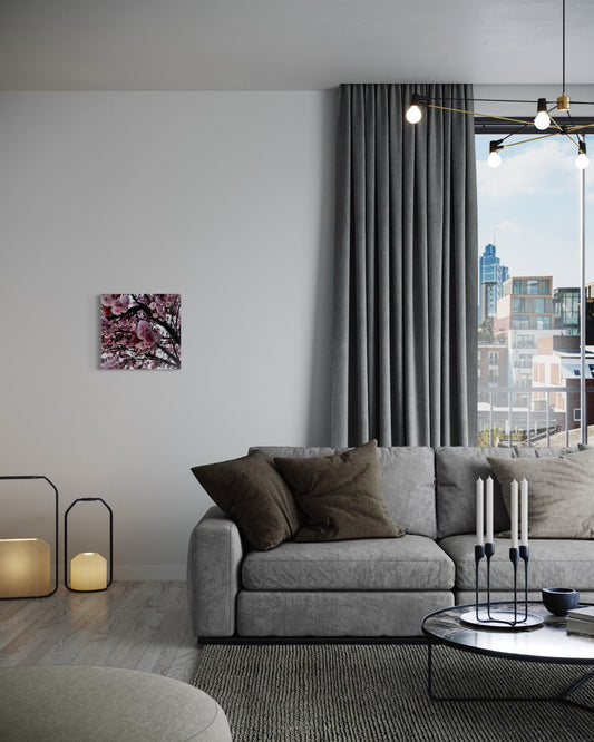 Framed Sakura Tree Print: Japanese Cherry Blossom Photography