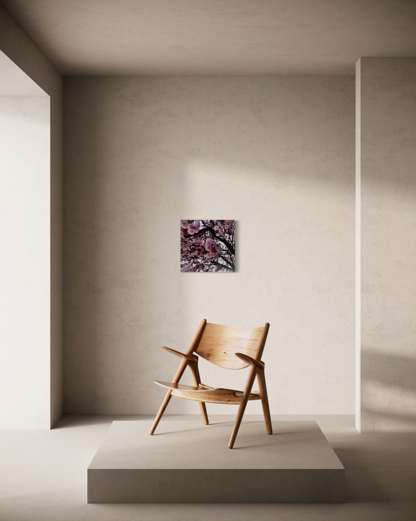 Framed Sakura Tree Print: Japanese Cherry Blossom Photography