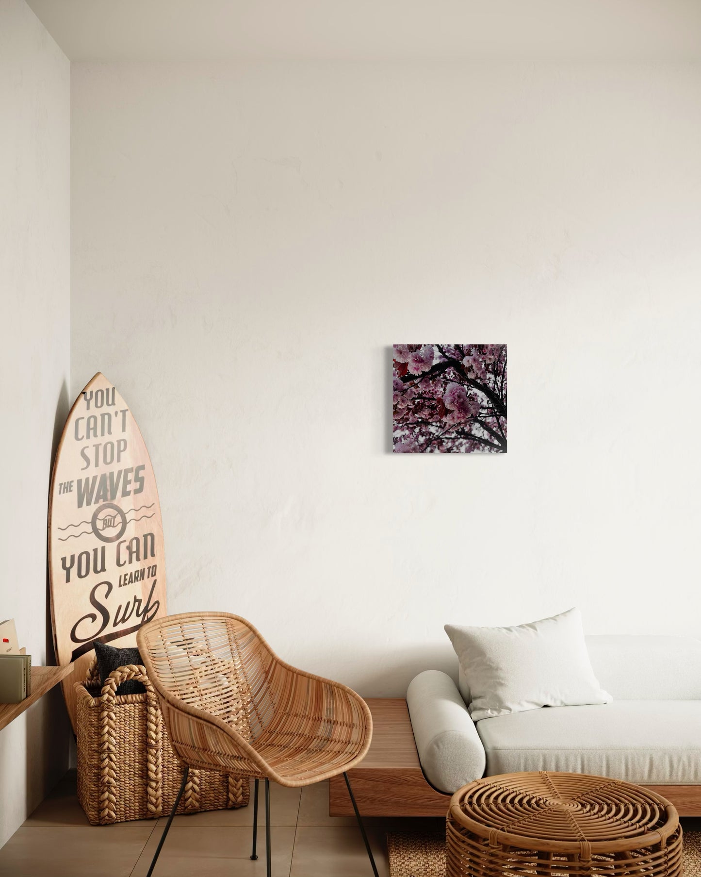 Framed Sakura Tree Print: Japanese Cherry Blossom Photography