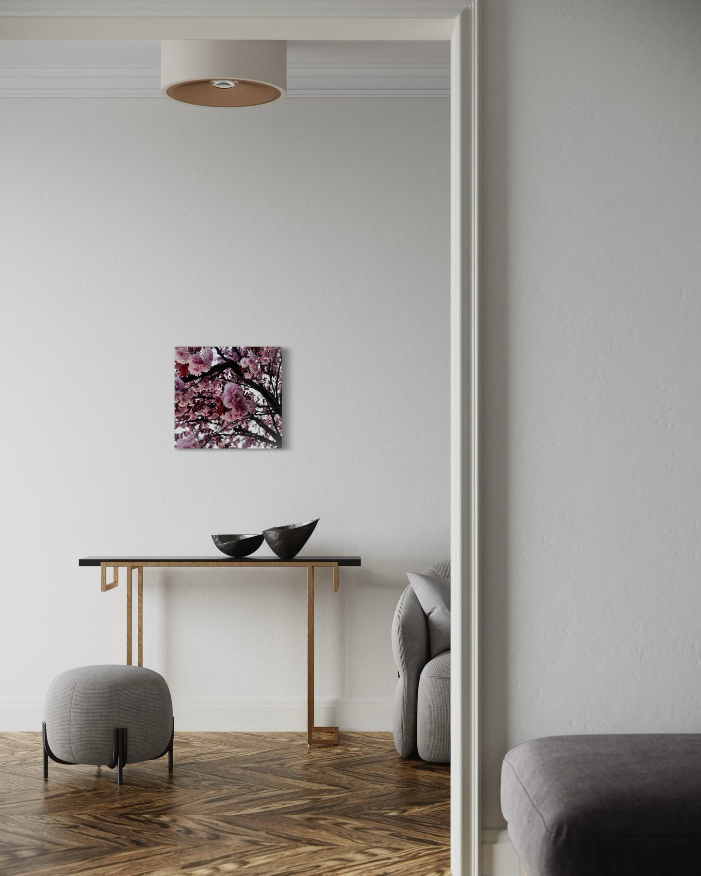 Framed Sakura Tree Print: Japanese Cherry Blossom Photography