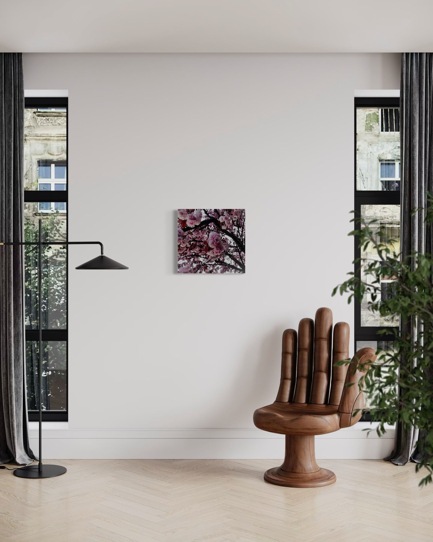 Framed Sakura Tree Print: Japanese Cherry Blossom Photography