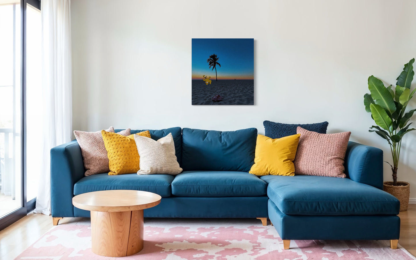 Surreal Sunset Beach Pop Art Photo Print