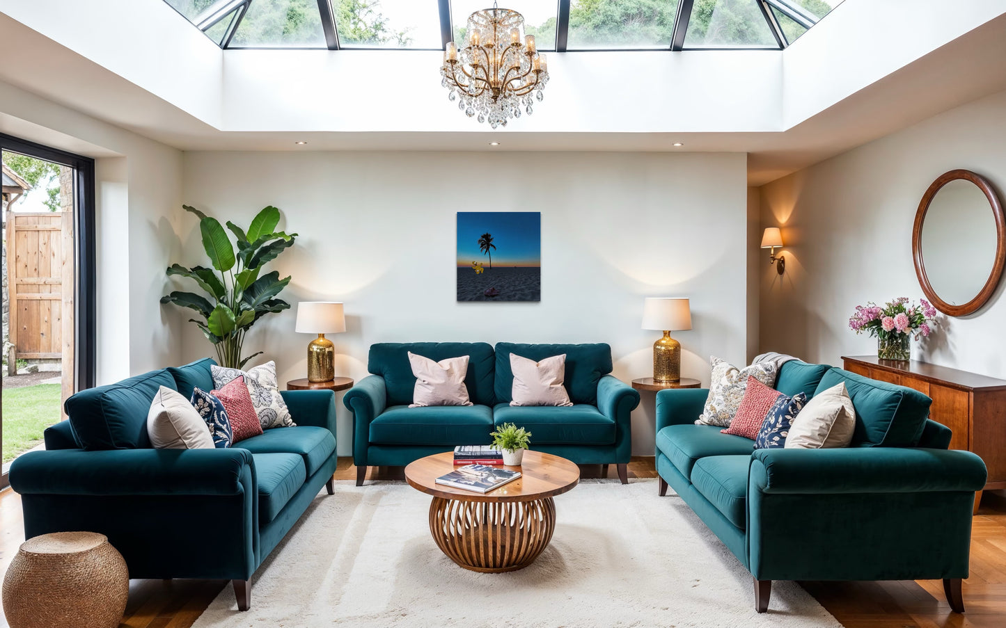 Surreal Sunset Beach Pop Art Photo Print