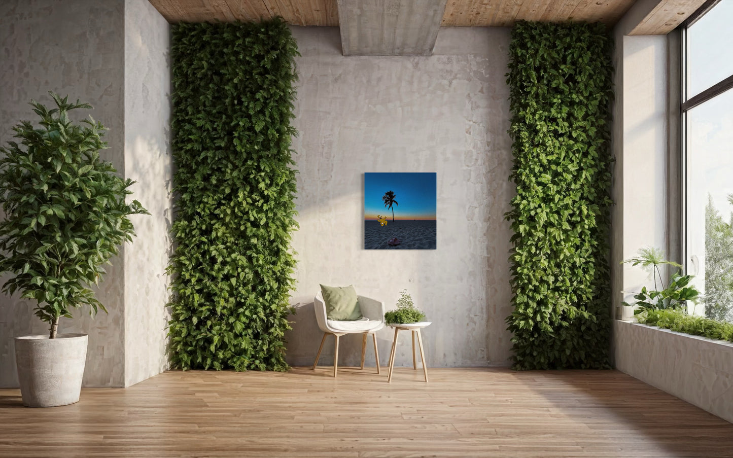 Surreal Sunset Beach Pop Art Photo Print