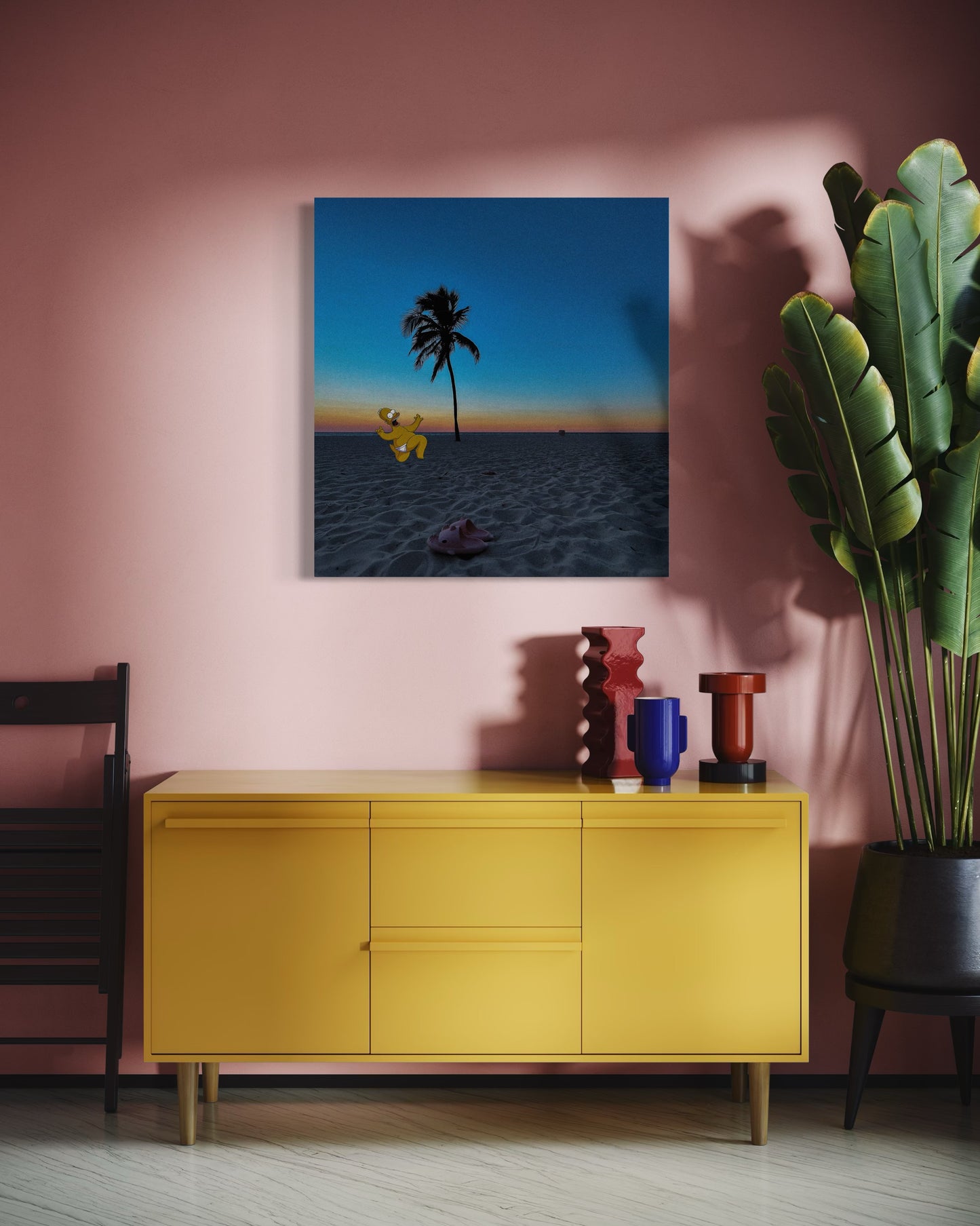 Surreal Sunset Beach Pop Art Photo Print