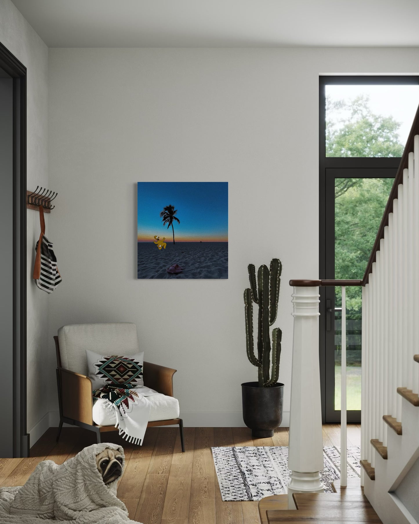 Surreal Sunset Beach Pop Art Photo Print