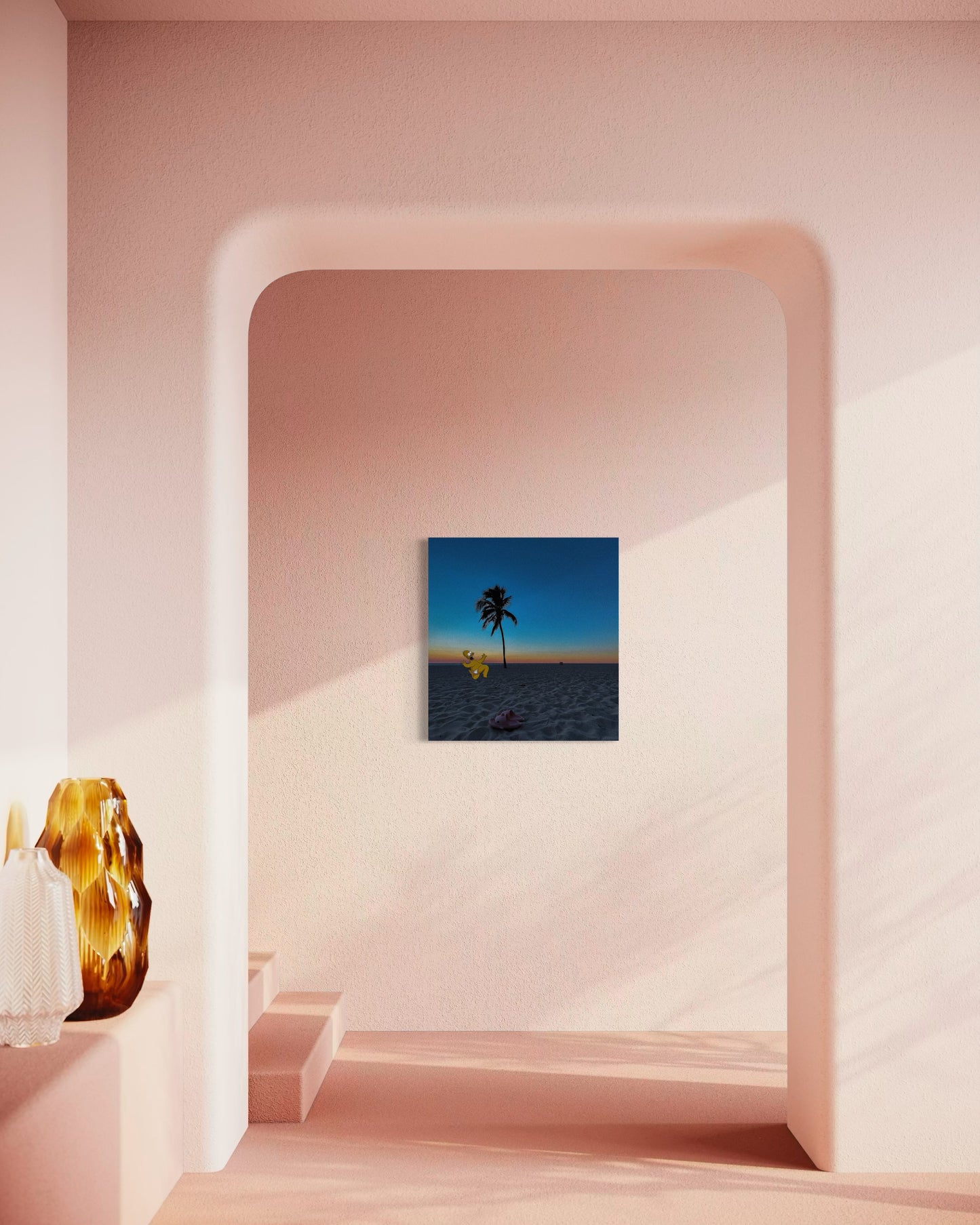 Surreal Sunset Beach Pop Art Photo Print