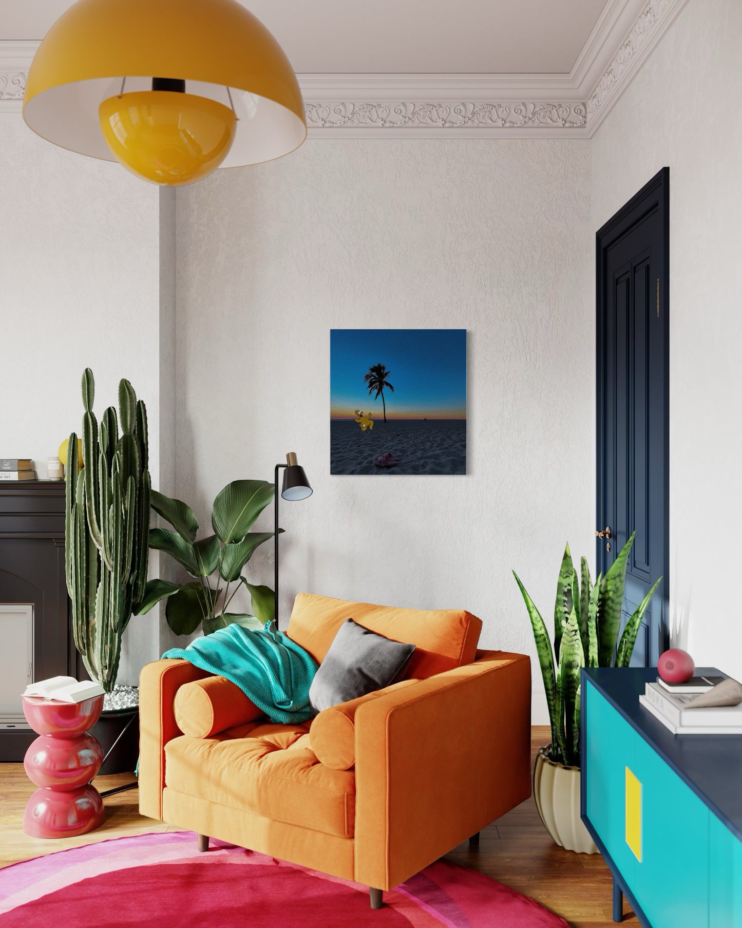 Surreal Sunset Beach Pop Art Photo Print