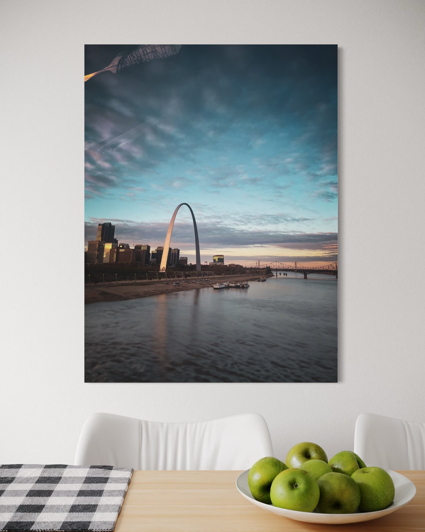 St. Louis Arch Photography Print: Minimalist City Skyline Art
