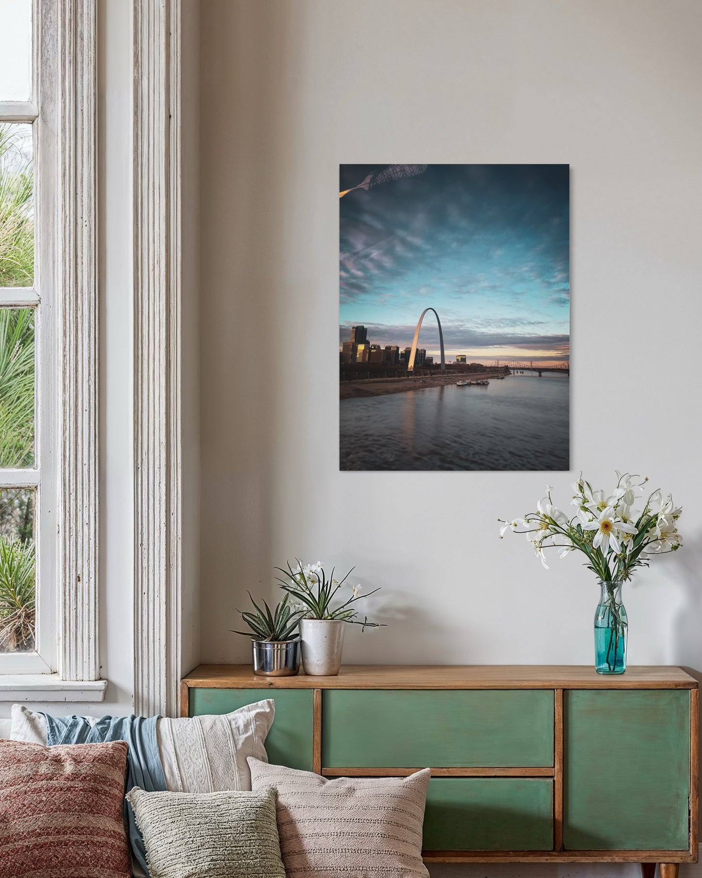 St. Louis Arch Photography Print: Minimalist City Skyline Art