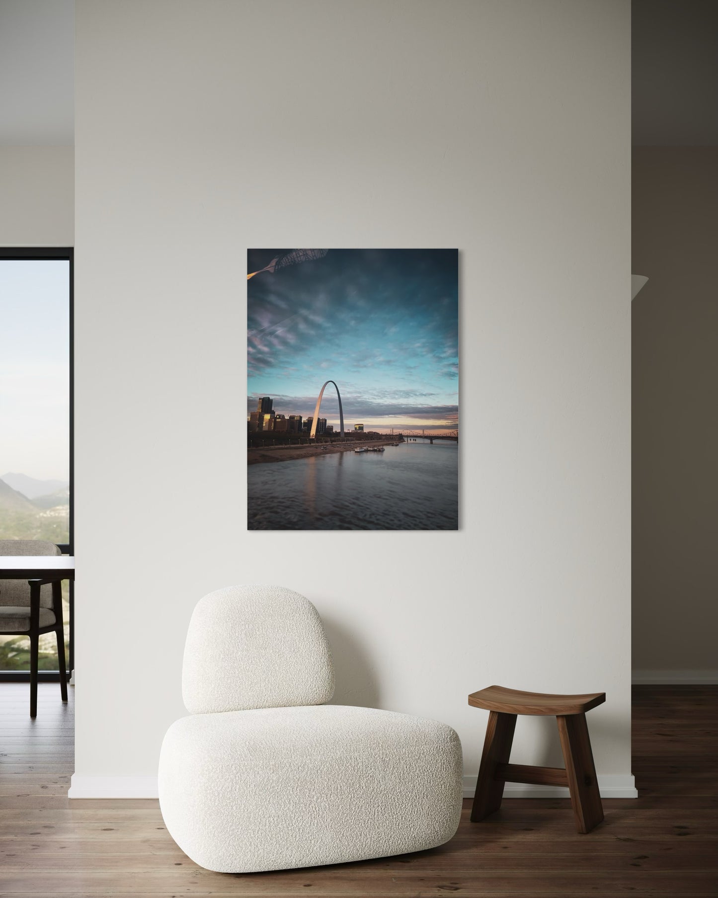 St. Louis Arch Photography Print: Minimalist City Skyline Art