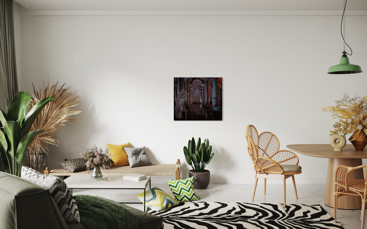 Ancient Columns Photography Print: Moody Architecture Wall Art