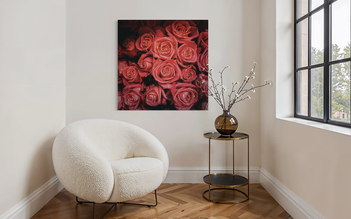 Pink Roses Fine Art Photography Print - Romantic Floral Wall Decor