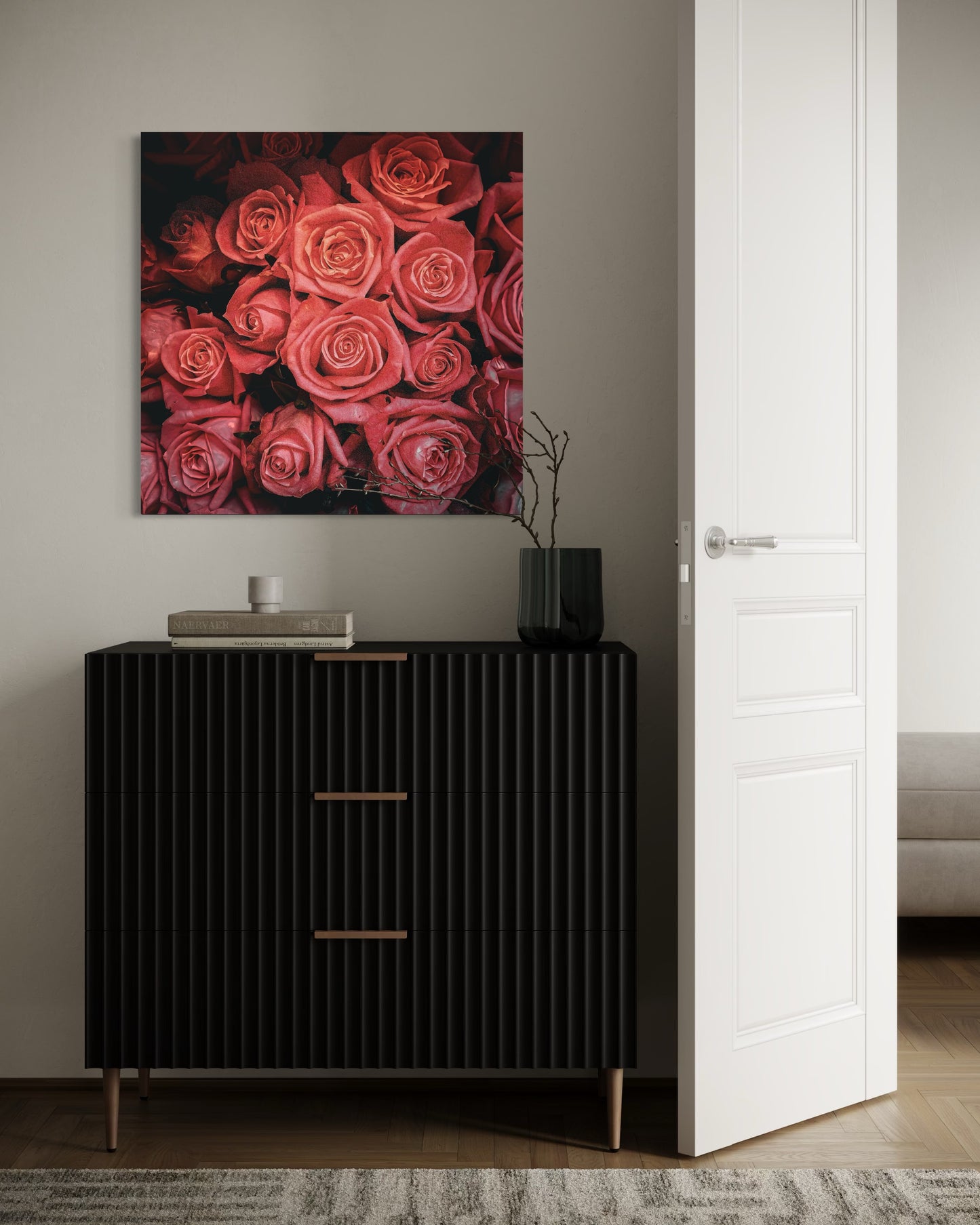 Pink Roses Fine Art Photography Print - Romantic Floral Wall Decor