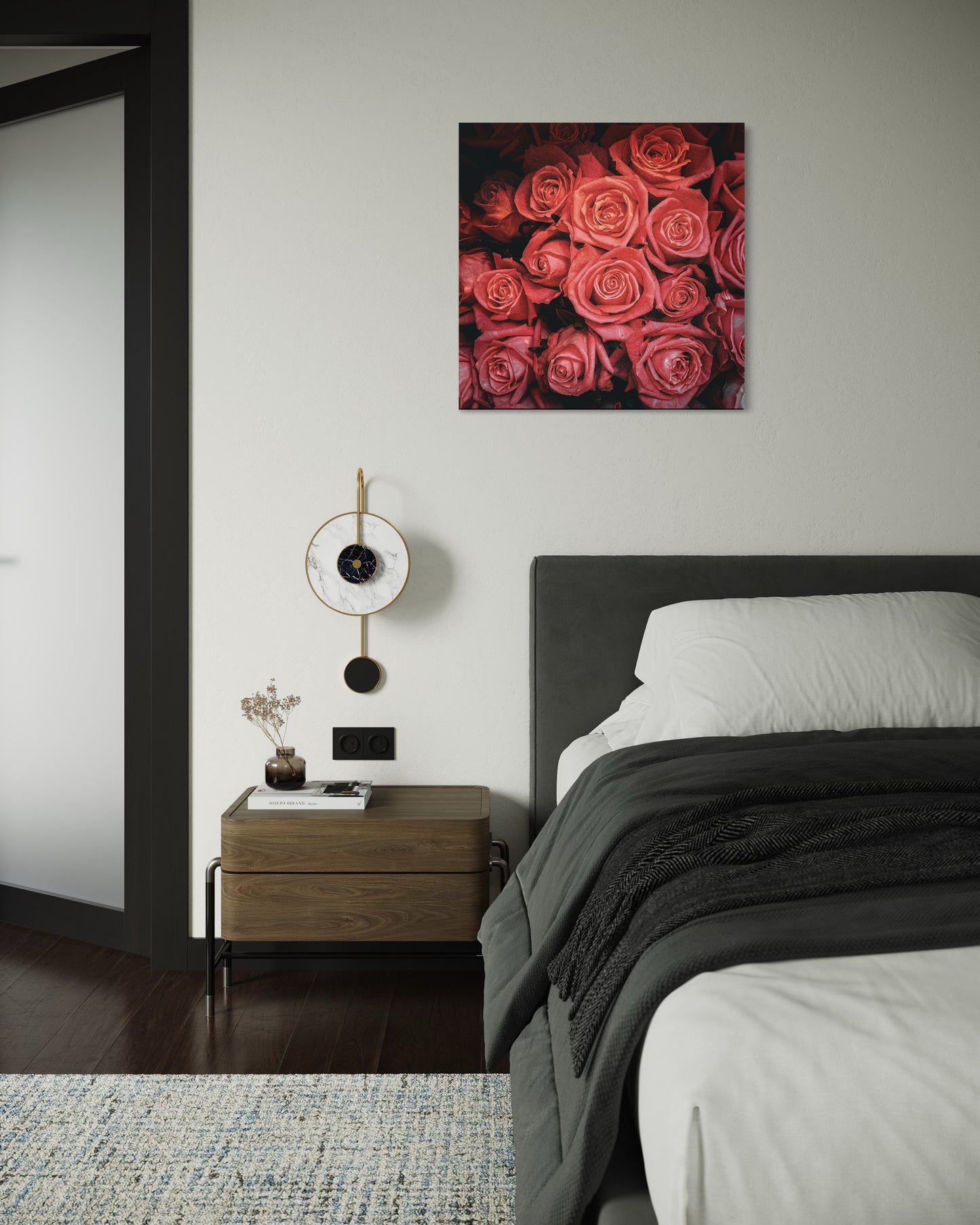 Pink Roses Fine Art Photography Print - Romantic Floral Wall Decor