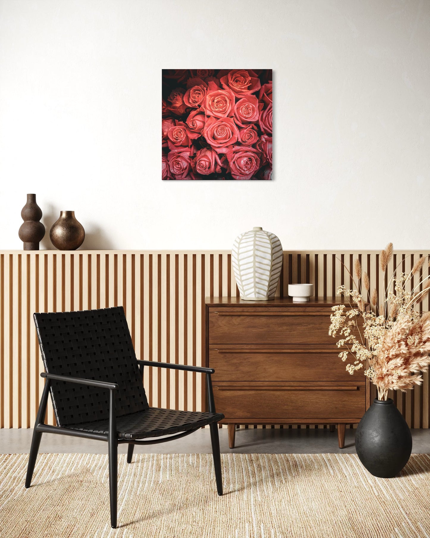 Pink Roses Fine Art Photography Print - Romantic Floral Wall Decor