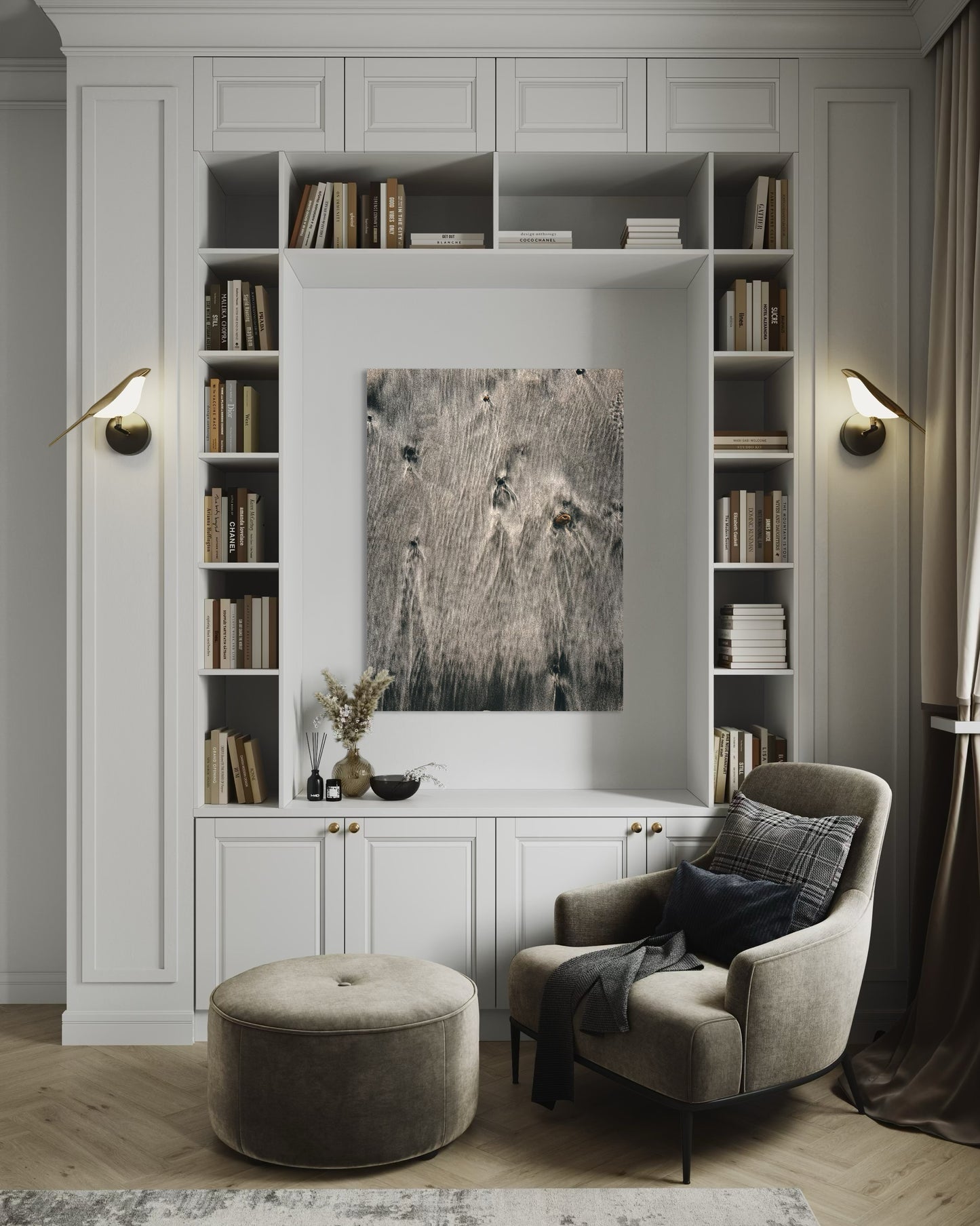 Minimalist Sand Texture Photography Print: Coastal Beige Nature Art