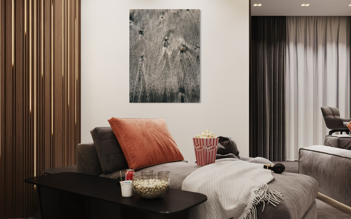 Minimalist Sand Texture Photography Print: Coastal Beige Nature Art