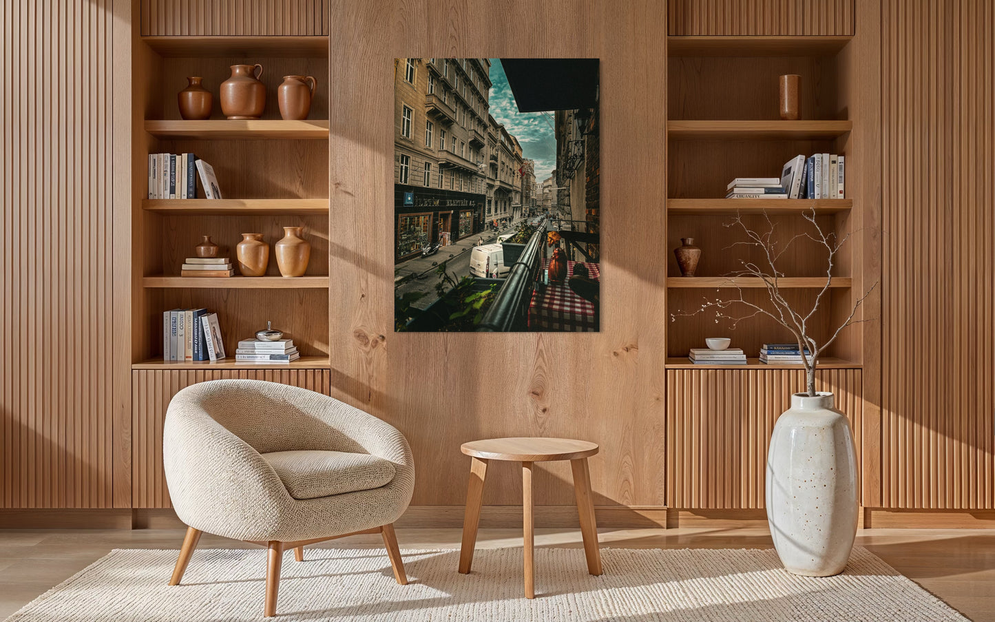 City Nights Semi-Gloss Poster: Urban Street Photography with Rat