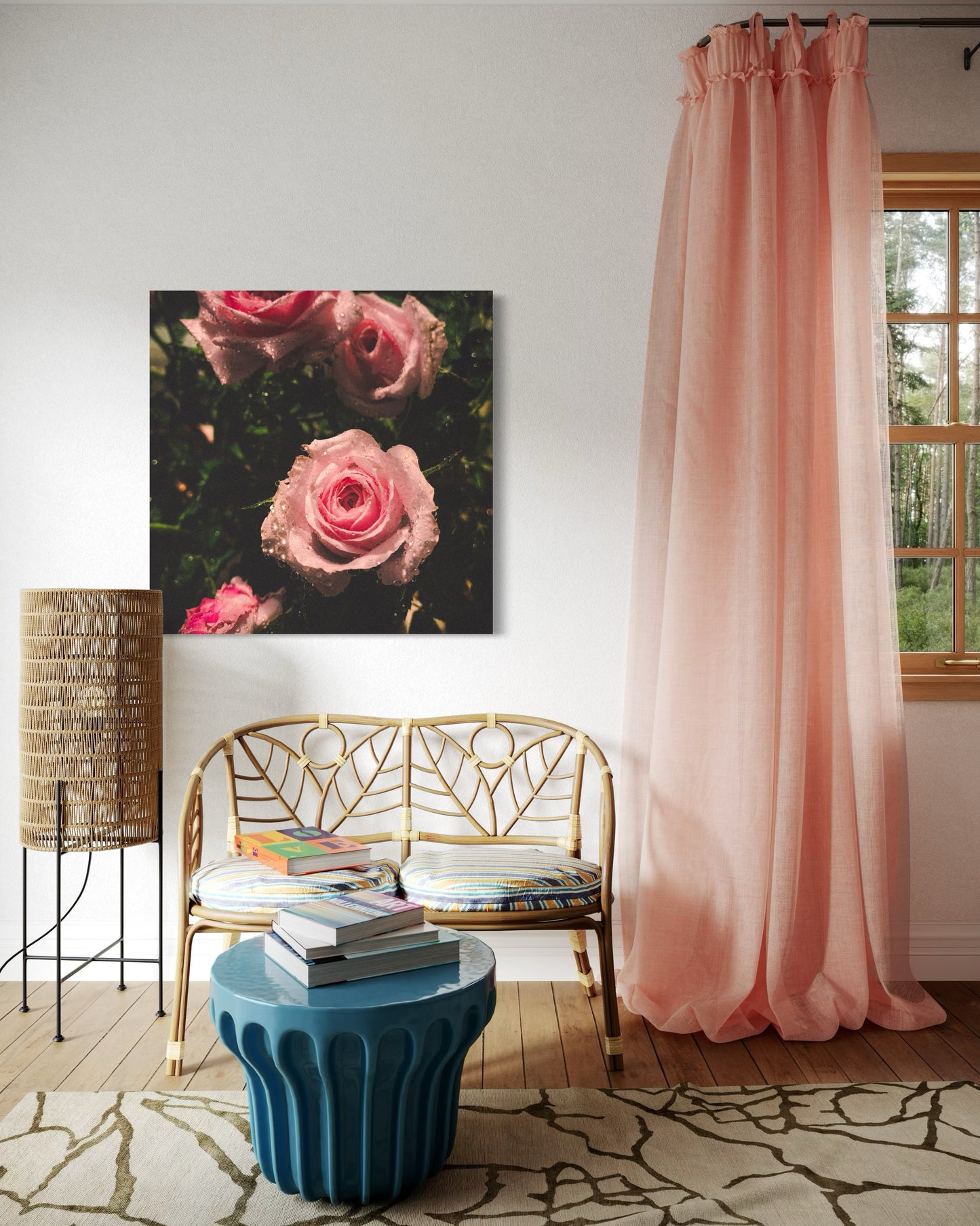 Blush Rose Photography Print – Romantic Floral