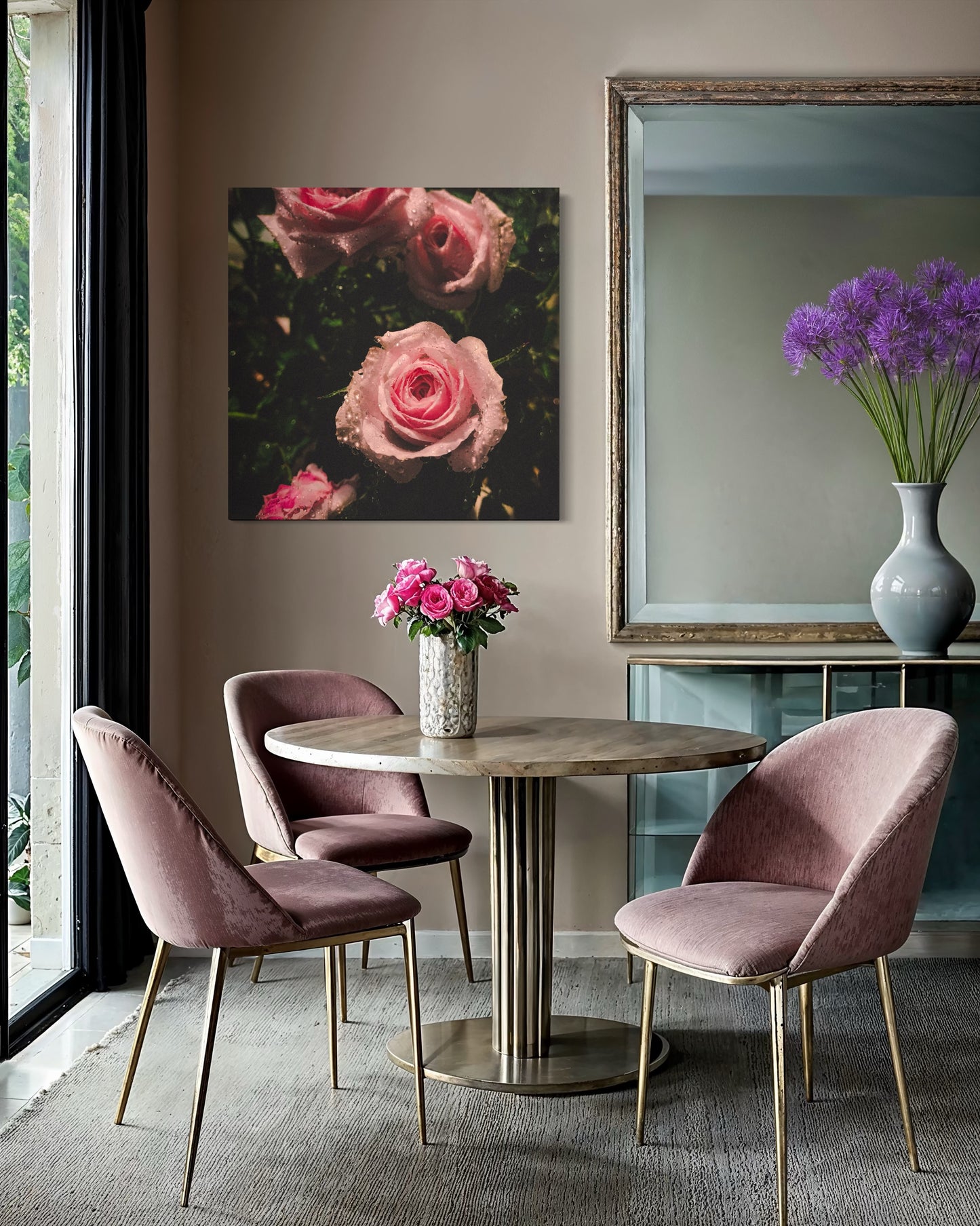 Blush Rose Photography Print – Romantic Floral