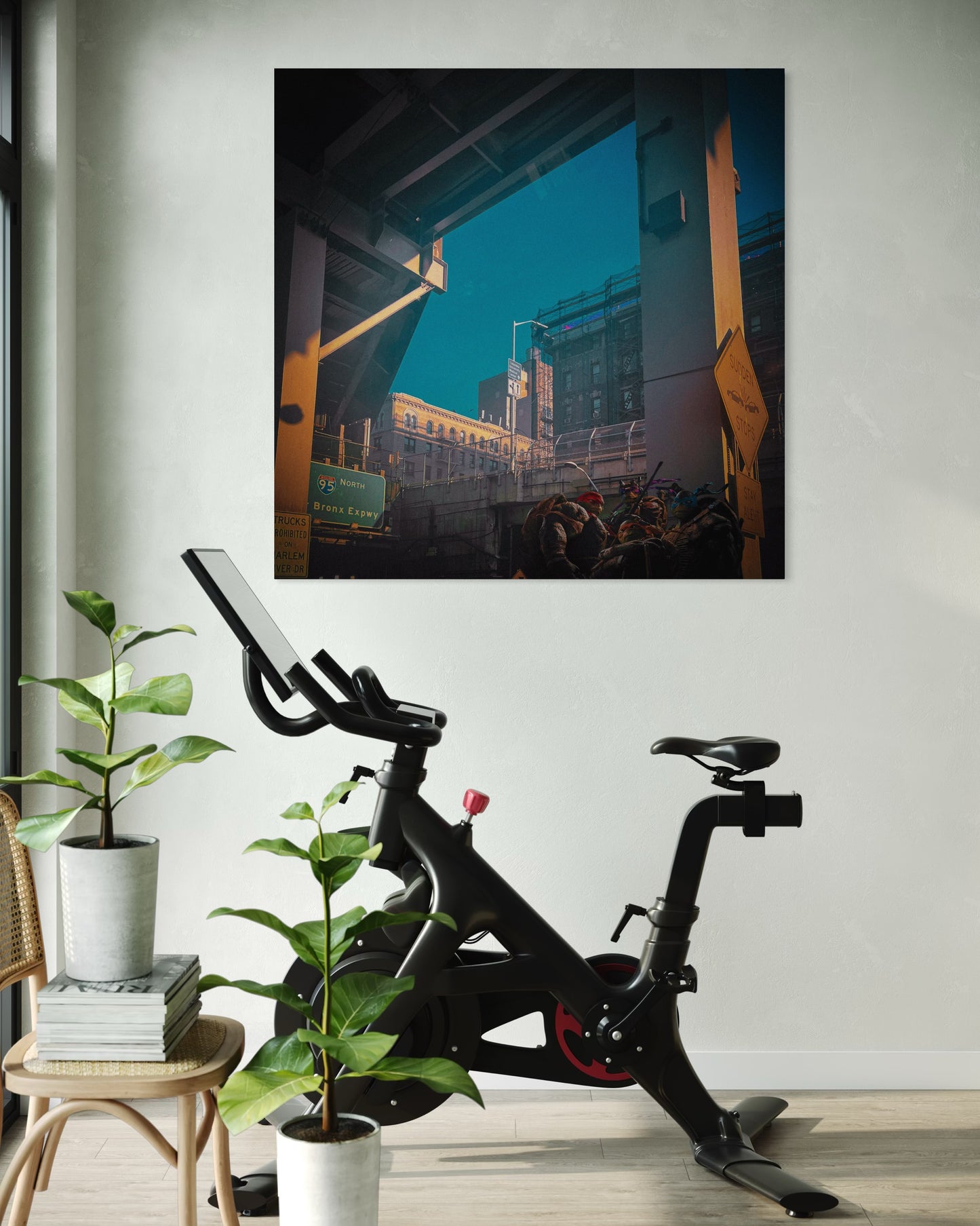 Urban Overpass Photography, Cinematic New York City Print