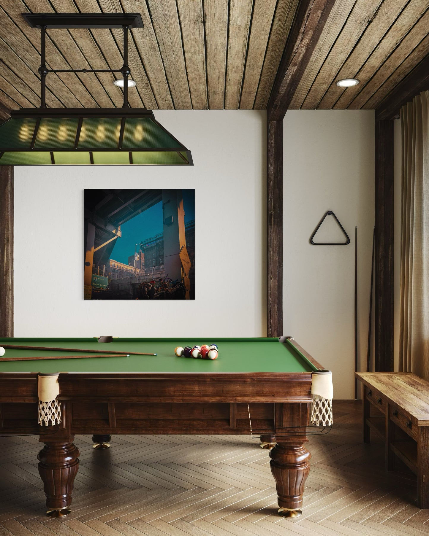 Urban Overpass Photography, Cinematic New York City Print