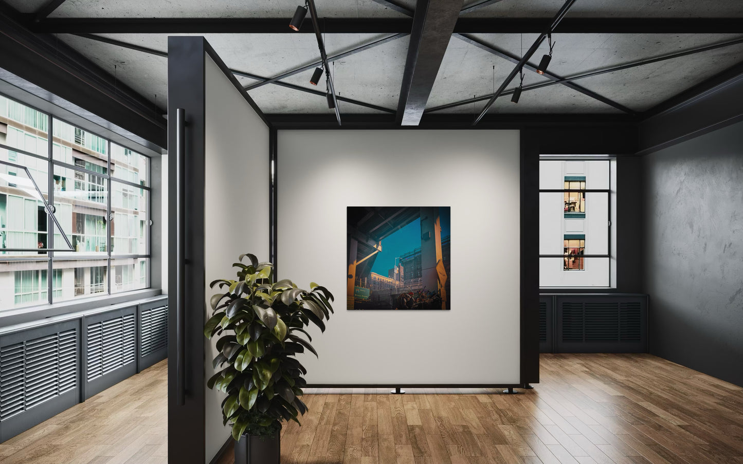 Urban Overpass Photography, Cinematic New York City Print