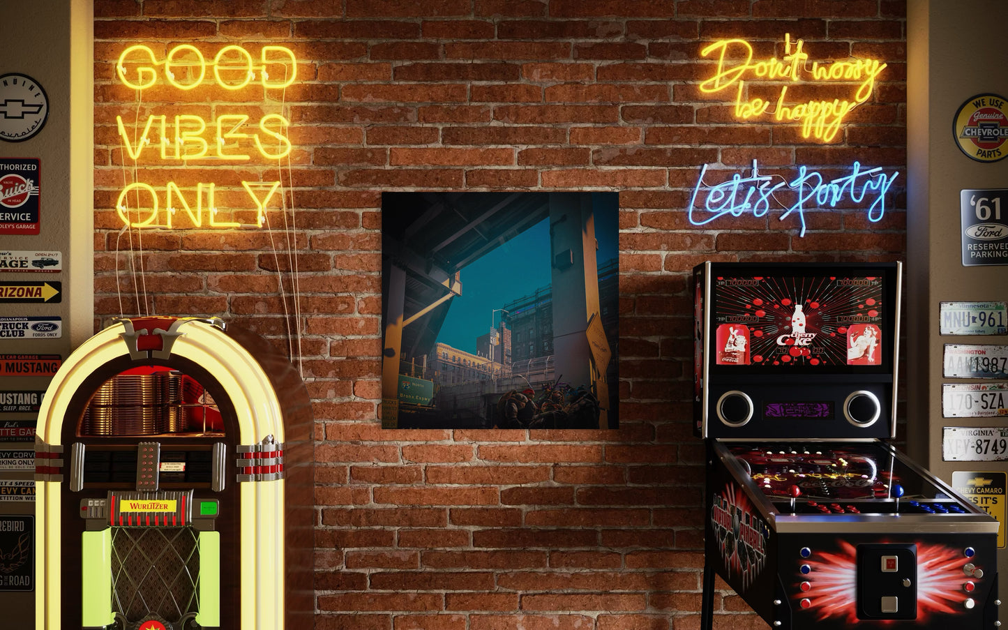 Urban Overpass Photography, Cinematic New York City Print