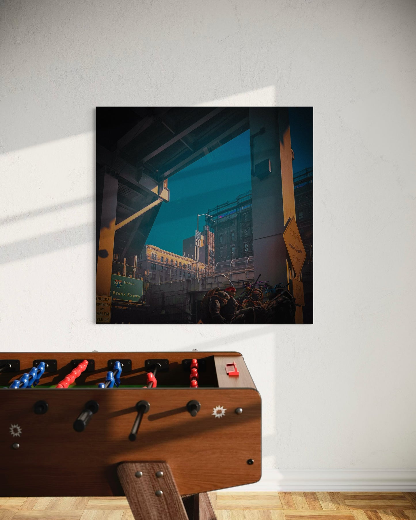 Urban Overpass Photography, Cinematic New York City Print