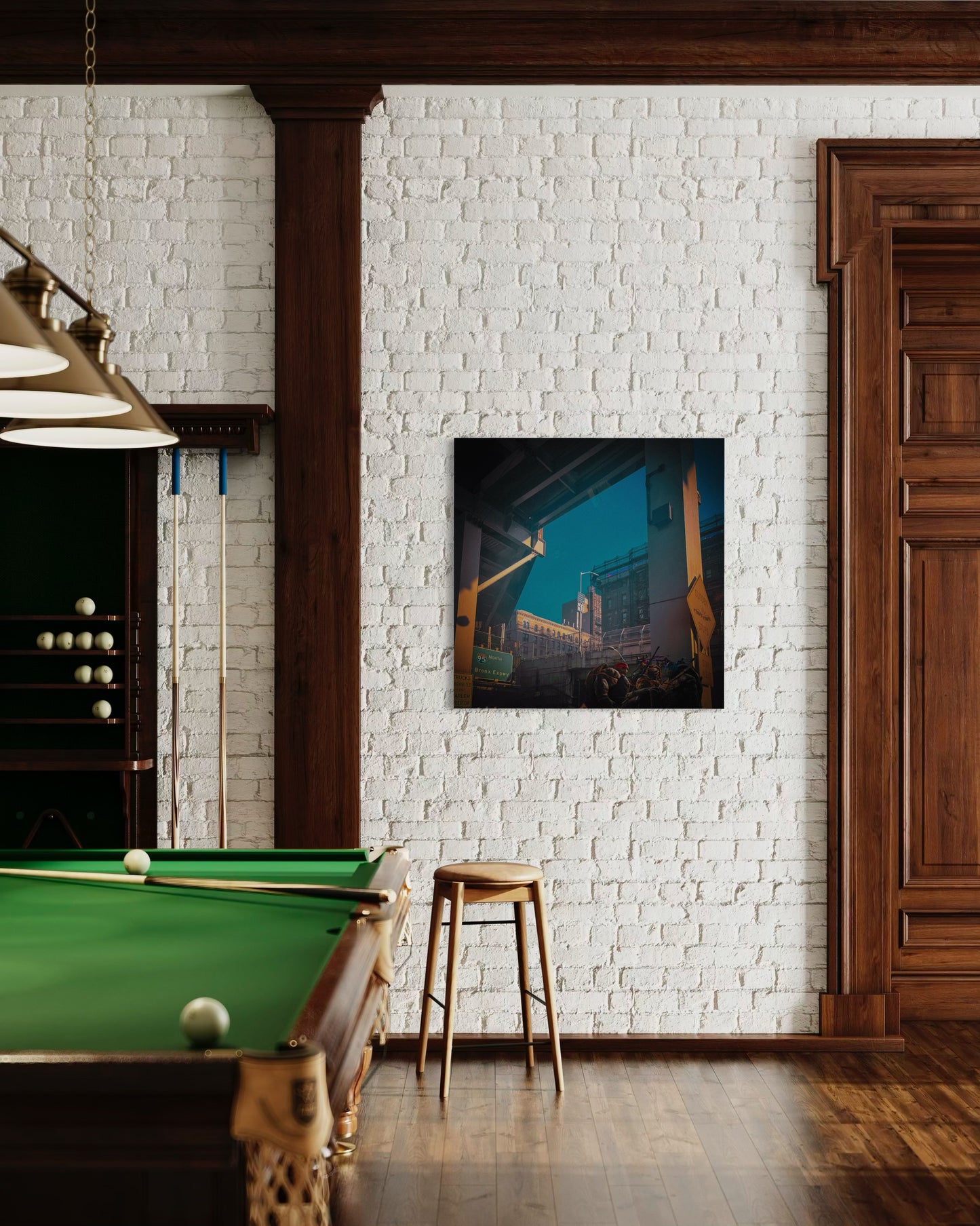 Urban Overpass Photography, Cinematic New York City Print