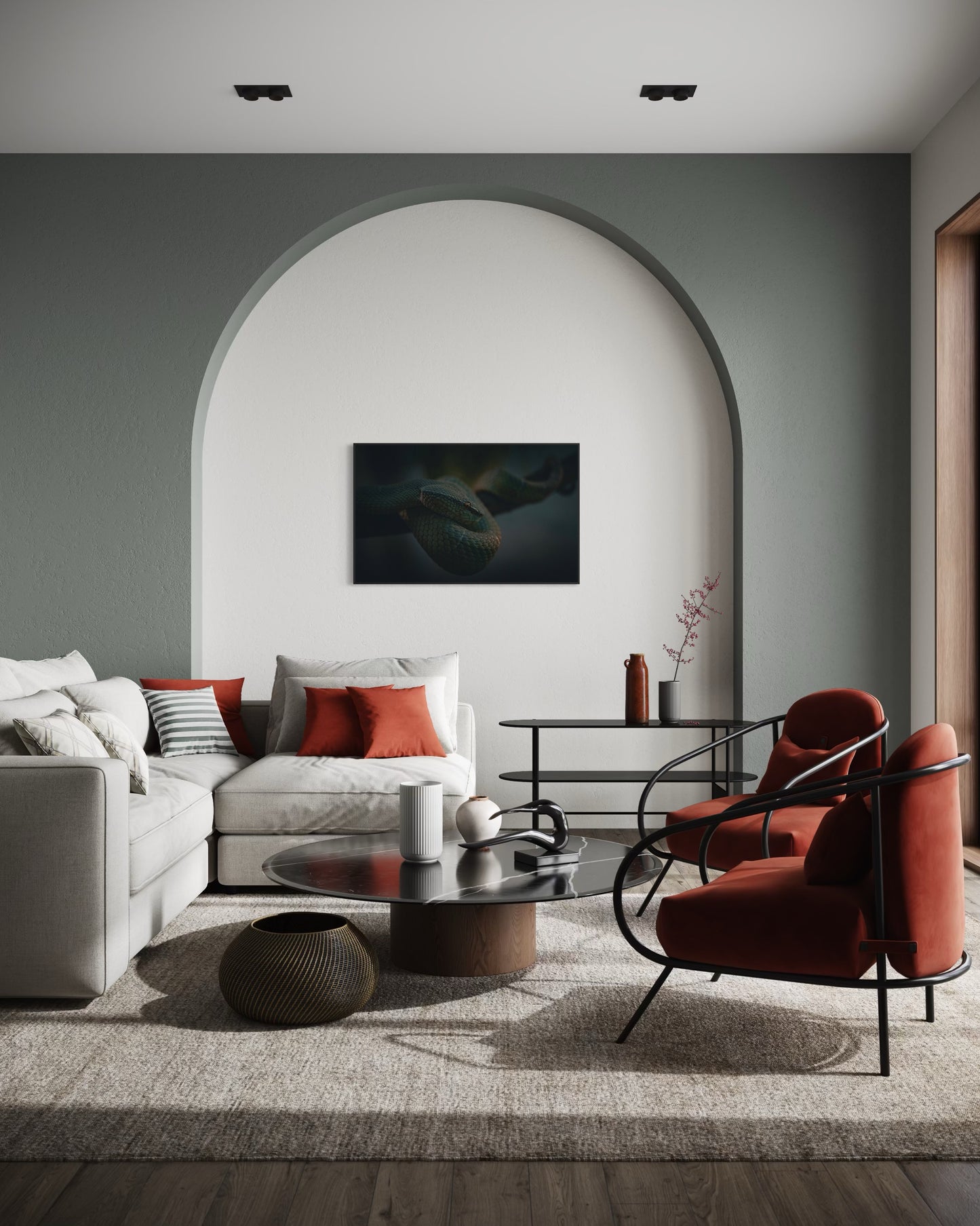 Cinematic Snake Wall Art, Dark Nature Wildlife Print, Reptile Photography Poster, Moody Jungle Decor, Serpent Fine Art, Exotic Animal Artwork. Museum-Quality Matte Paper Poster