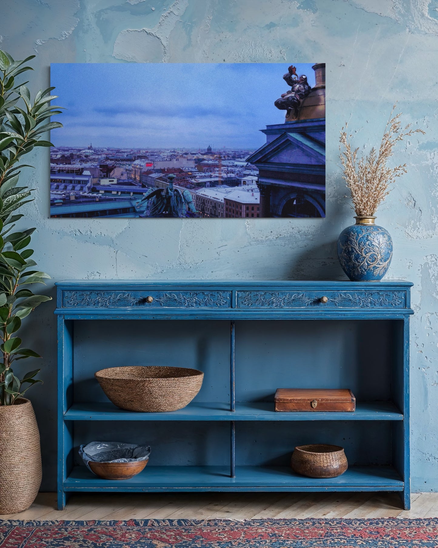 Landscape Venom Over the City – Surreal St. Petersburg Skyline Art Print. Museum-Quality Matte Paper Poster