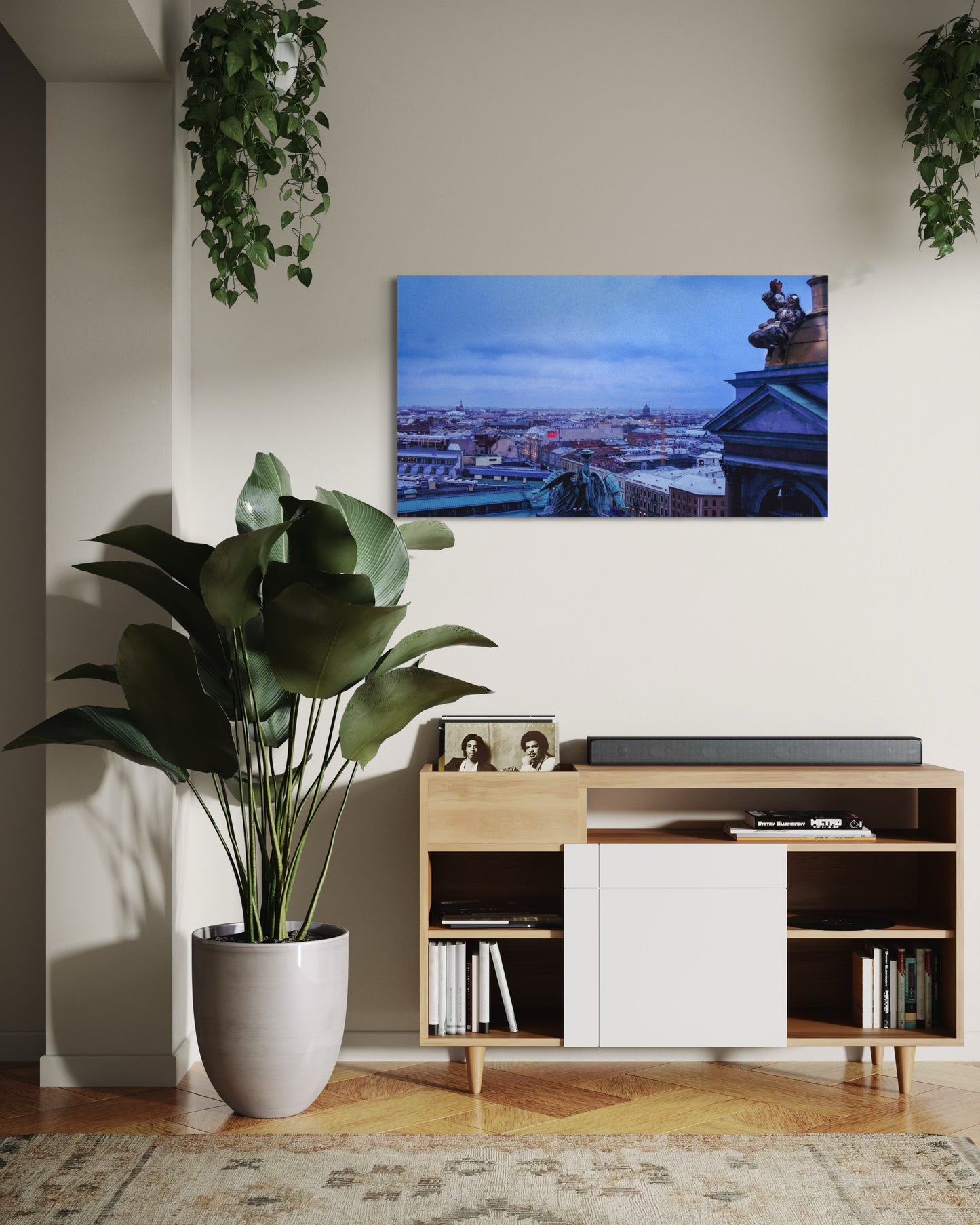 Landscape Venom Over the City – Surreal St. Petersburg Skyline Art Print. Museum-Quality Matte Paper Poster