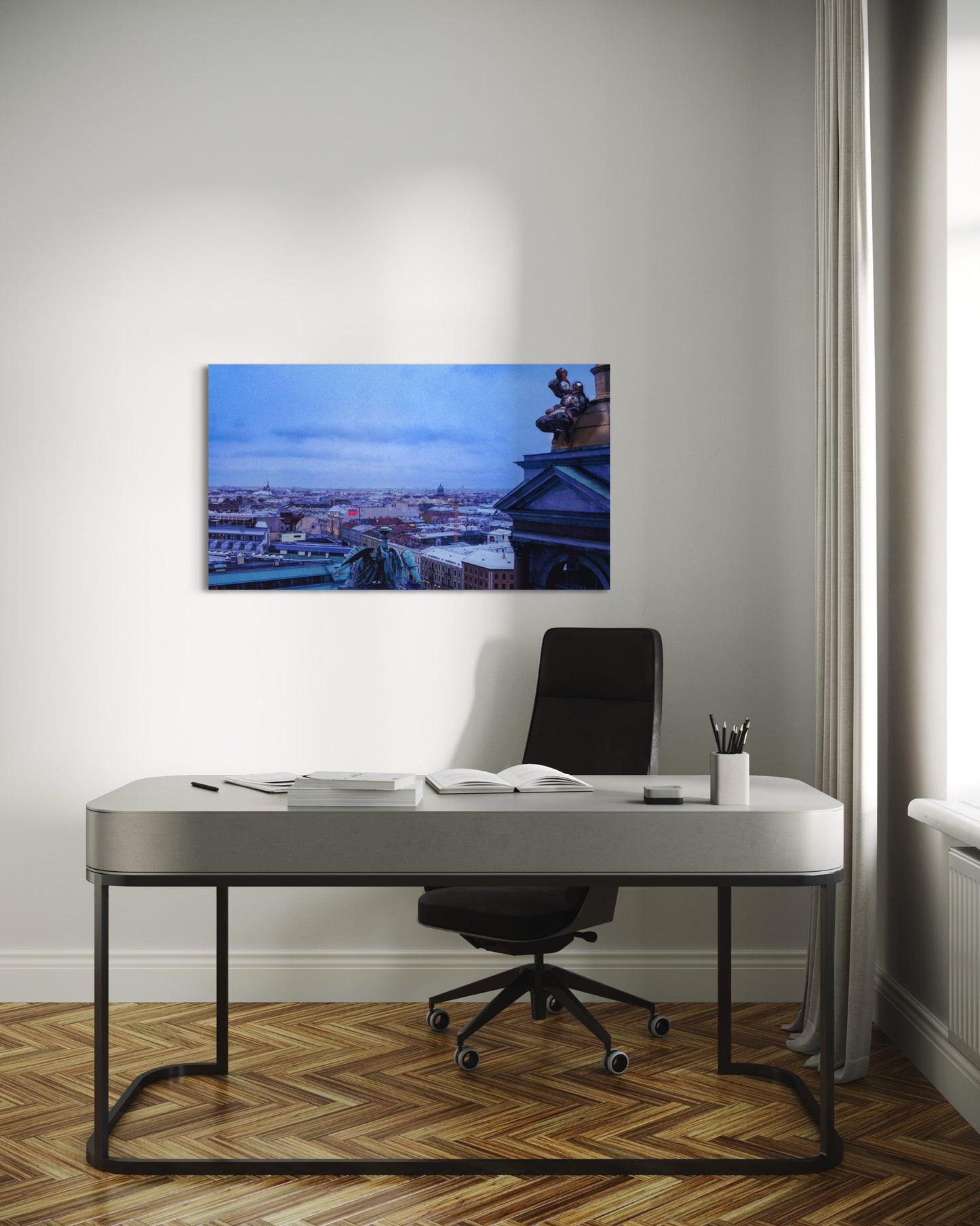 Landscape Venom Over the City – Surreal St. Petersburg Skyline Art Print. Museum-Quality Matte Paper Poster