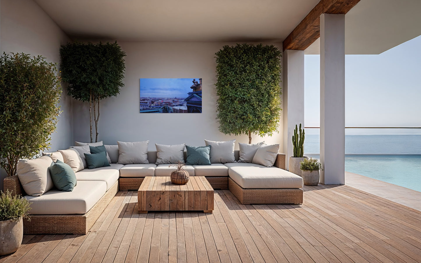 Landscape Venom Over the City – Surreal St. Petersburg Skyline Art Print. Museum-Quality Matte Paper Poster