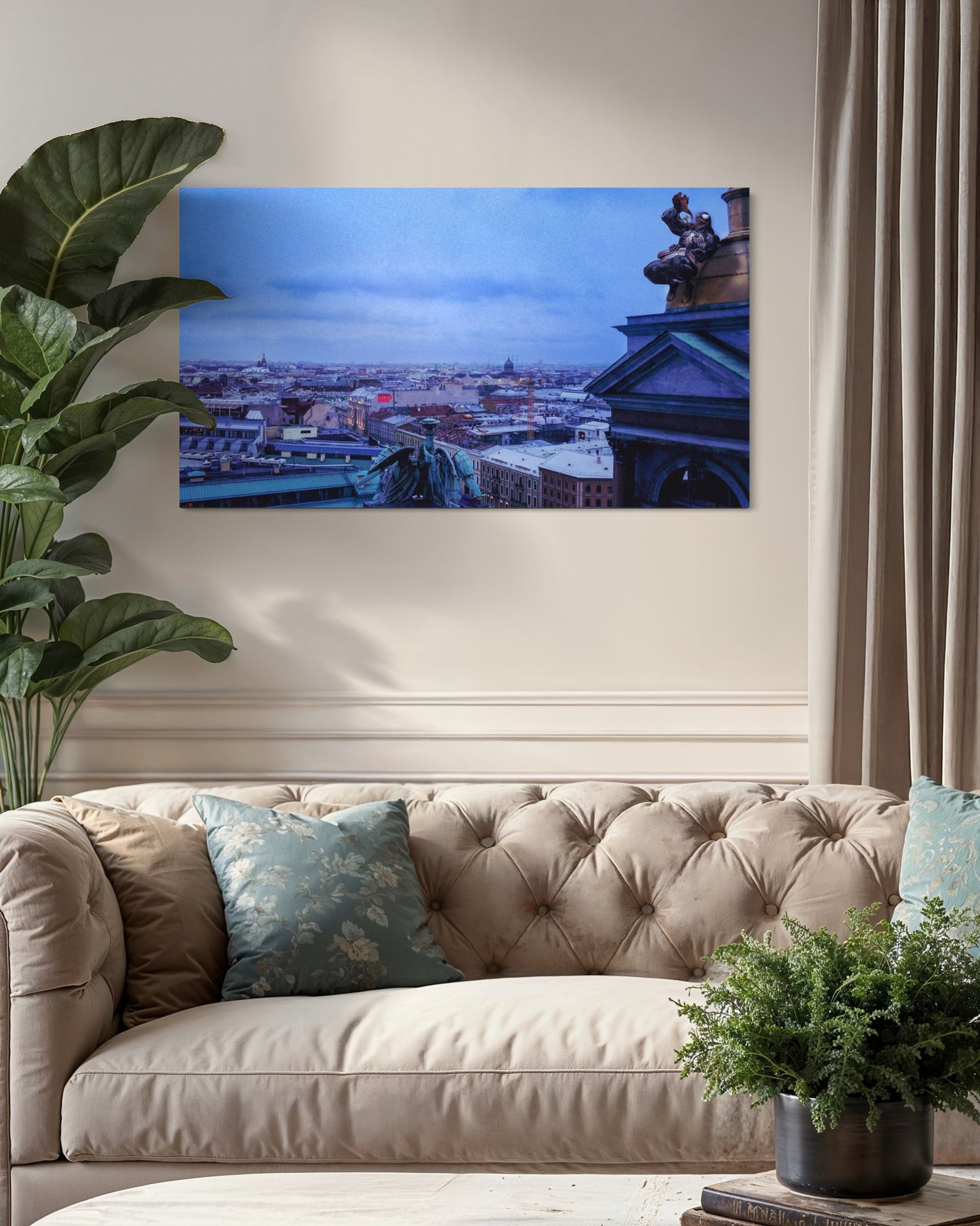 Landscape Venom Over the City – Surreal St. Petersburg Skyline Art Print. Museum-Quality Matte Paper Poster