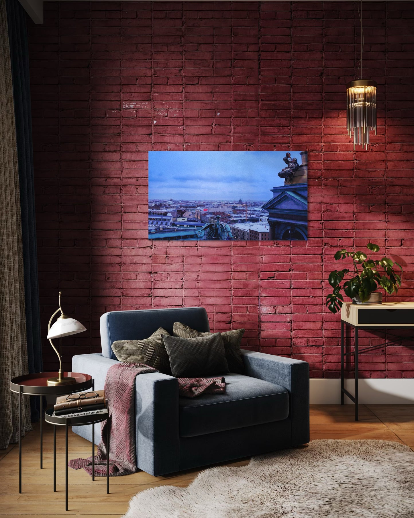 Landscape Venom Over the City – Surreal St. Petersburg Skyline Art Print. Museum-Quality Matte Paper Poster