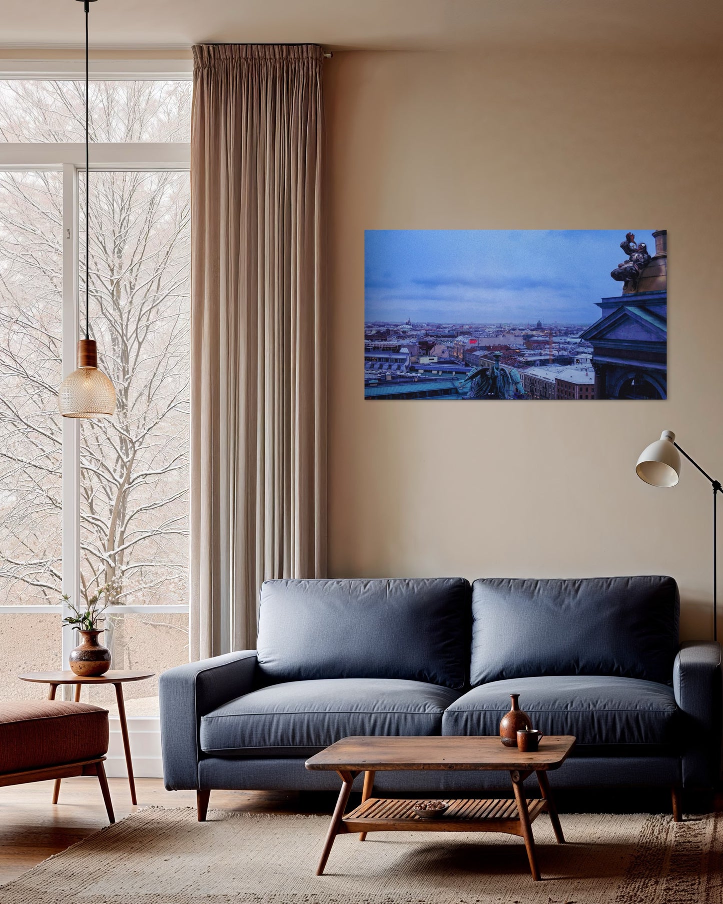 Landscape Venom Over the City – Surreal St. Petersburg Skyline Art Print. Museum-Quality Matte Paper Poster