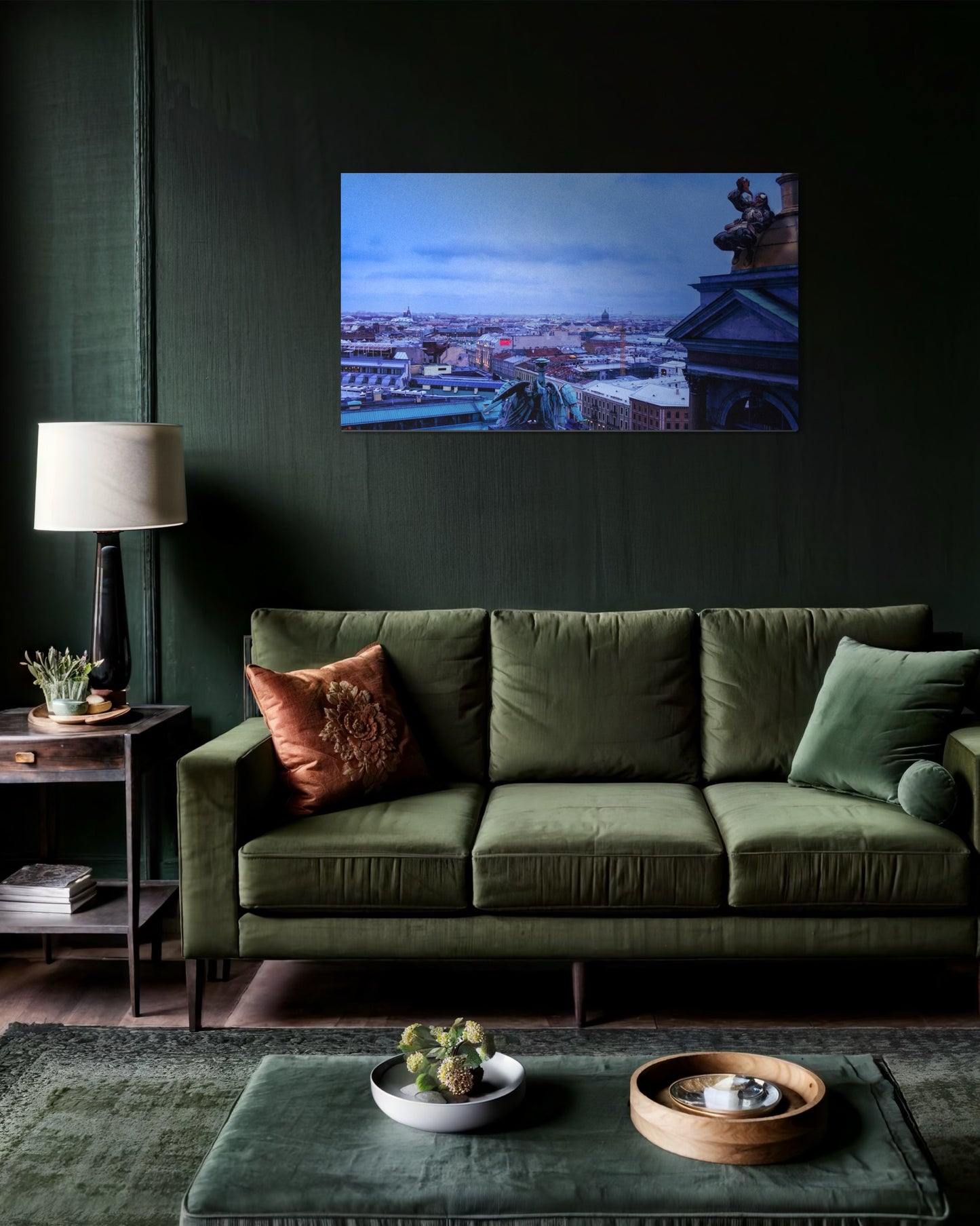 Landscape Venom Over the City – Surreal St. Petersburg Skyline Art Print. Museum-Quality Matte Paper Poster