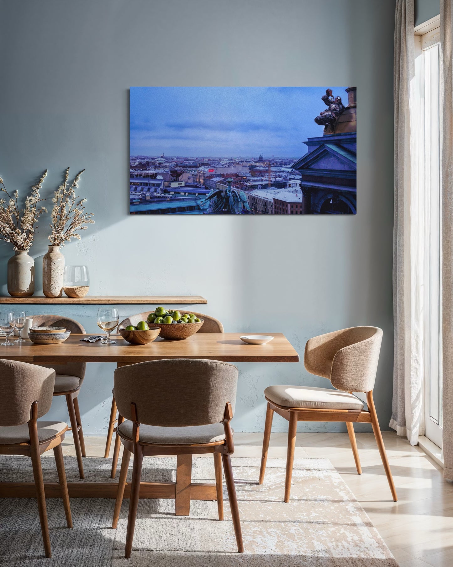 Landscape Venom Over the City – Surreal St. Petersburg Skyline Art Print. Museum-Quality Matte Paper Poster